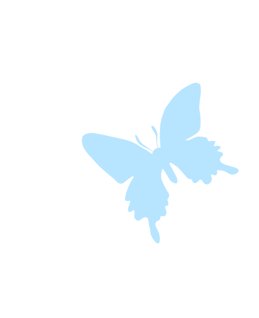 Lyseblå sommerfugl illustrasjon