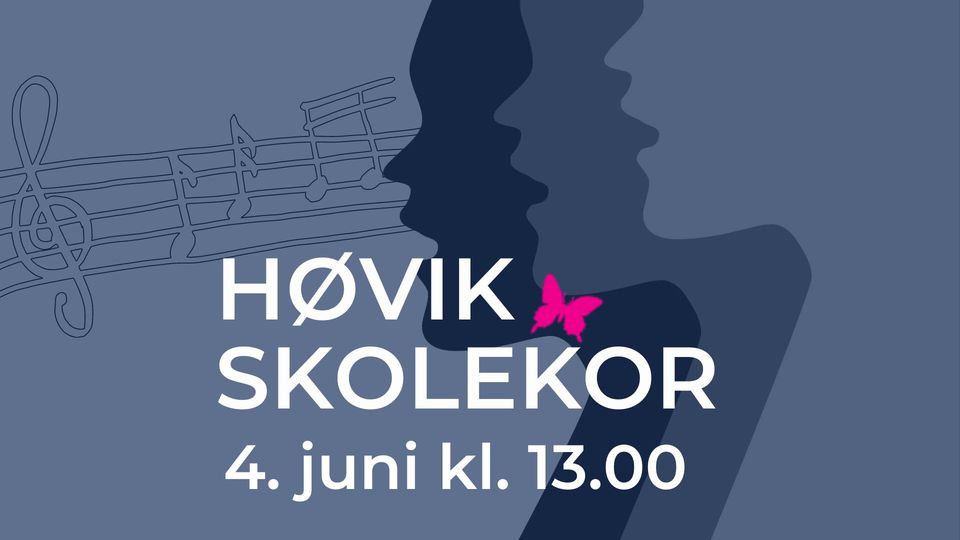 Høvik Skolekor, grafikk av mennesker som synger